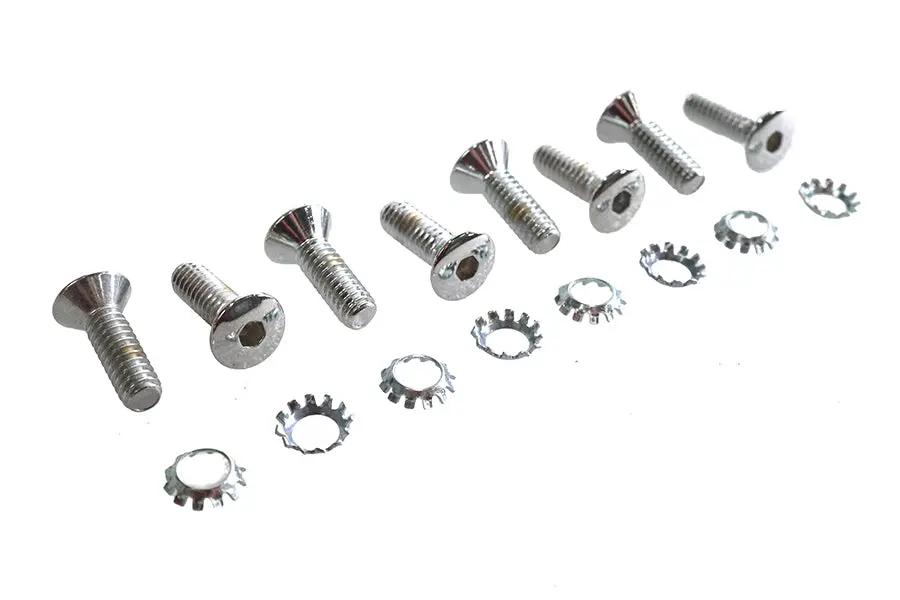 Colony Tappet Block Screw Kit Chrome with 1/4-20 Thread - USA Made by Colony