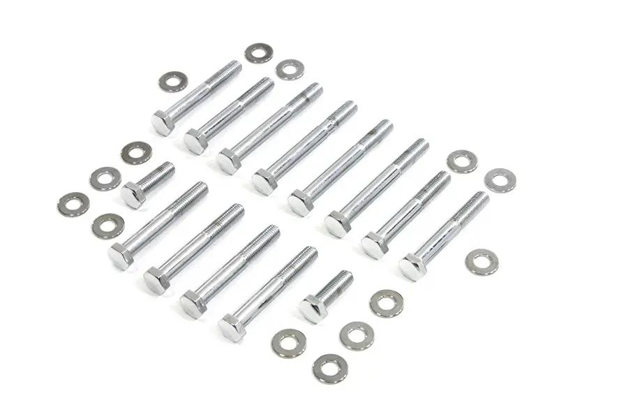 Colony Chrome Rocker Box Screw Kit for Harley Davidson XL (1977-1985) by Colony