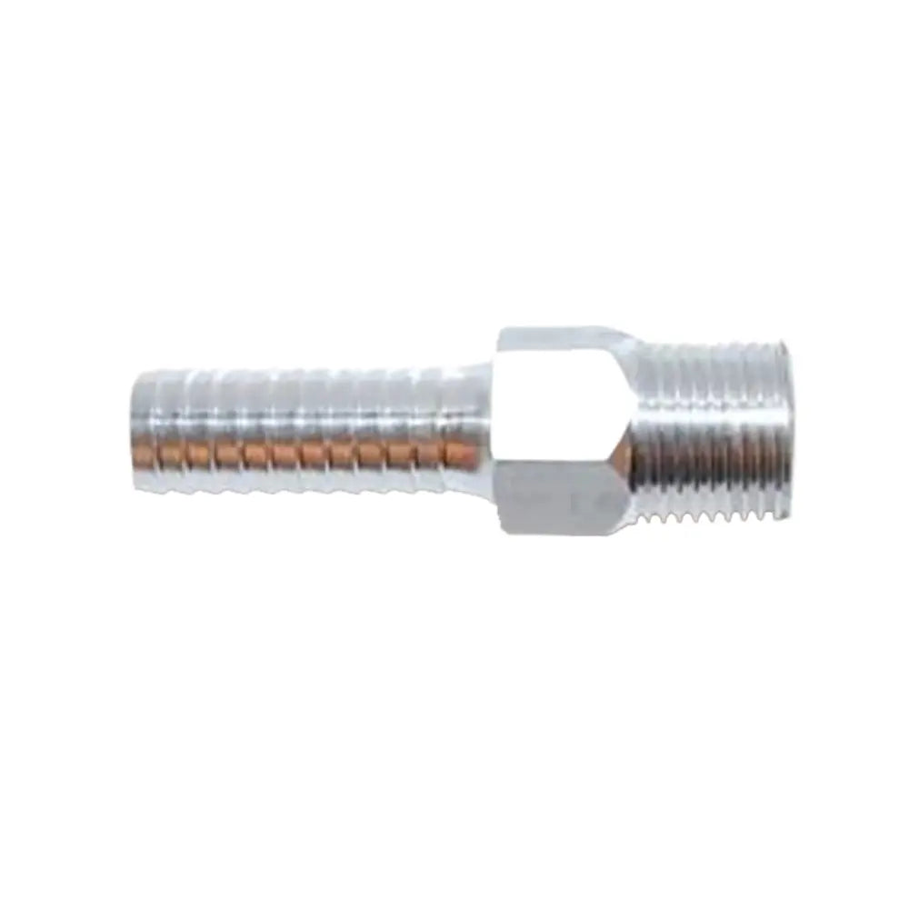 Attwood Marine Universal Aluminum Fuel Hose Fitting 3/8" NPT x 3/8" Barb