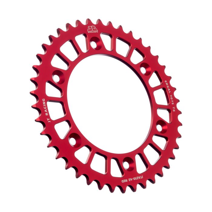 JT Sprocket JTA210.42RED Alloy Rear Sprocket with 42 Teeth