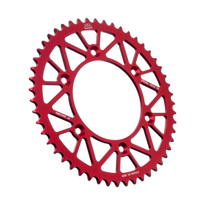 JT Sprocket JTA210.51RED Alloy Rear Sprocket with 51 Teeth