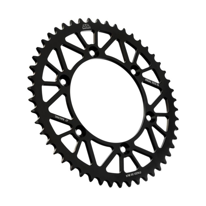 JT Sprocket JTA251.50BLK Alloy Rear Sprocket with 50 Teeth for Heavy-Duty Applications