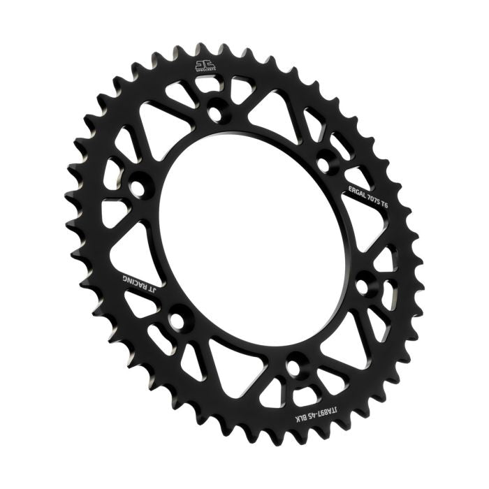 JT Sprocket JTA897.45BLK Alloy 45-Tooth Rear Sprocket for Motorcycles