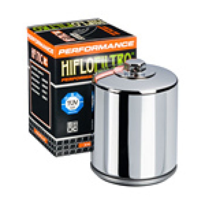 HI-FLO Racing Oil Filter HF170 Chrome – High-Performance Engine Protection