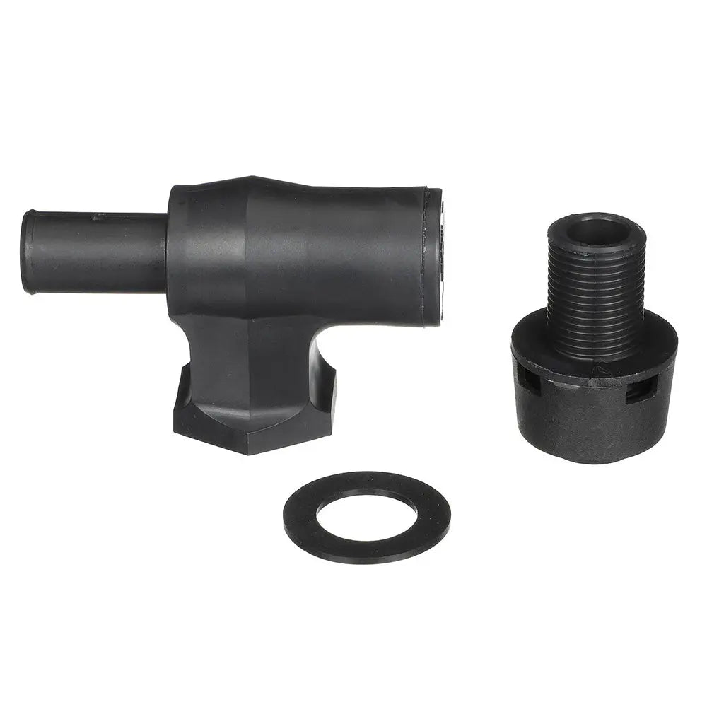 Attwood Marine 1670-3 90 Degree P-Trap Fuel Tank Vent with Black Vent Head