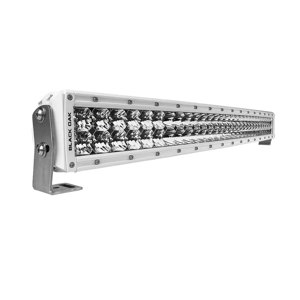 Black Oak LED 30-Inch Marine Curved Double Row LED Light Bar - Pro Series 3.0 with Spot Optics
