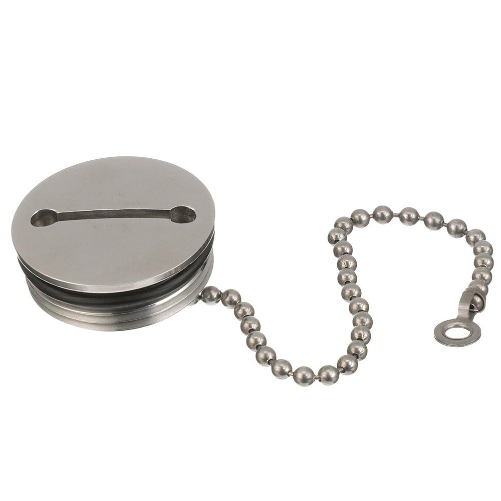 Attwood Marine Deck Fill Replacement Cap & Chain - Part 66074-3