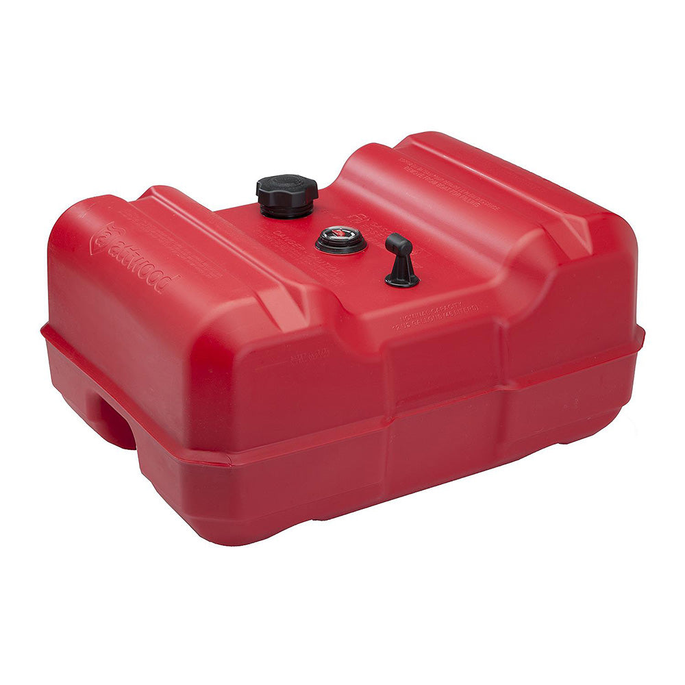 Attwood Marine 12-Gallon Portable Low Profile Fuel Tank with Gauge