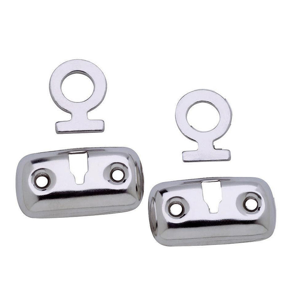 Attwood Marine Mooring Fender Lock Kit Stainless Steel Pair - Easy Fender Securing System