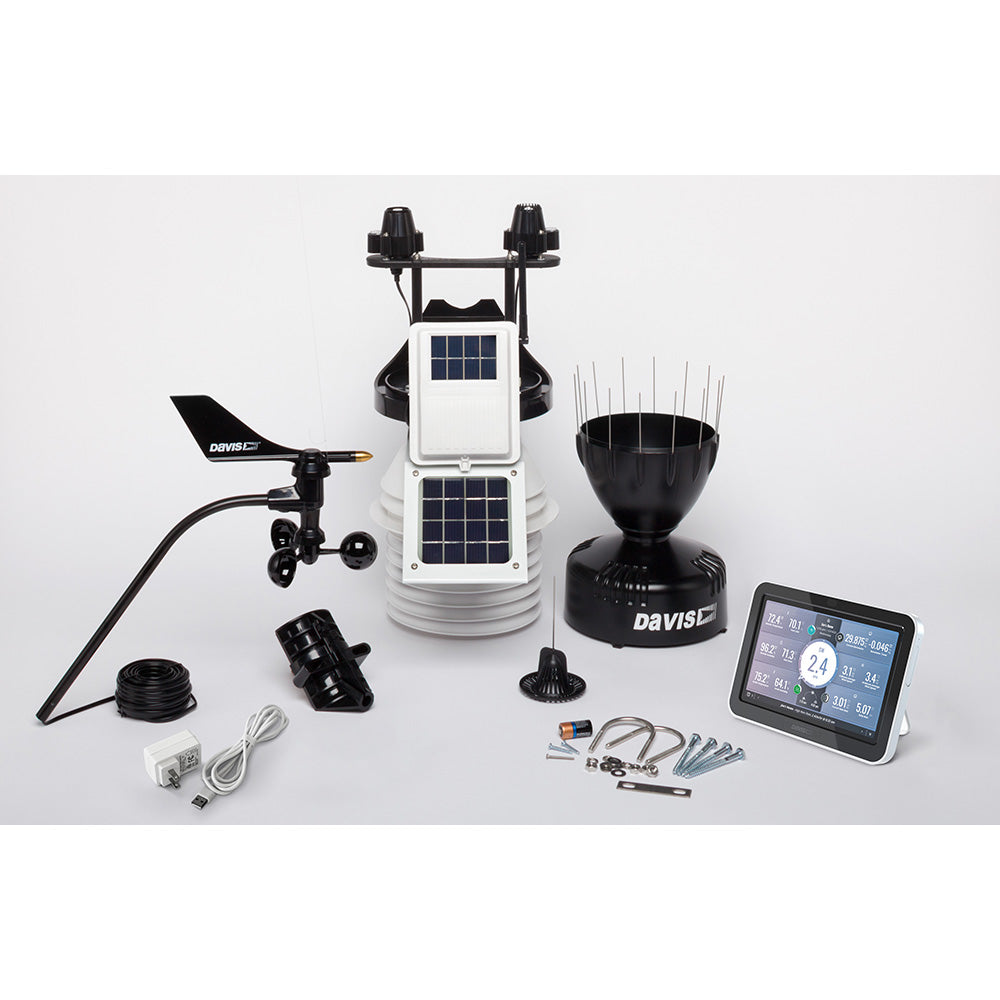 Davis Instruments Vantage Pro2 Wireless Weather Station with WeatherLink Console, 24-Hour Fan Aspirated Radiation Shield, UV & Solar Sensors