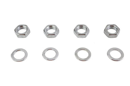 Colony Rocker Arm Shaft Chrome End Nut Kit for Harley Davidson EL & FL (Part #9840-8) by Colony