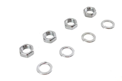 Colony Rocker Arm Shaft Chrome End Nut Kit for Harley Davidson EL & FL (Part #9840-8) by Colony
