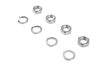 Colony Rocker Arm Shaft Chrome End Nut Kit for Harley Davidson EL & FL (Part #9840-8) by Colony