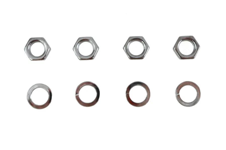 Colony Rocker Arm Shaft Chrome End Nut Kit for Harley Davidson EL & FL (Part #9840-8) by Colony