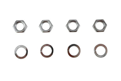 Colony Rocker Arm Shaft Chrome End Nut Kit for Harley Davidson EL & FL (Part #9840-8) by Colony