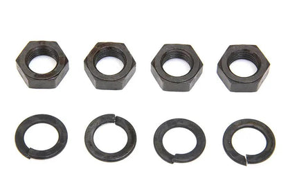 Colony Knucklehead Rocker Arm Shaft Parkerized End Nut Kit for Harley Davidson EL and FL Models by Colony