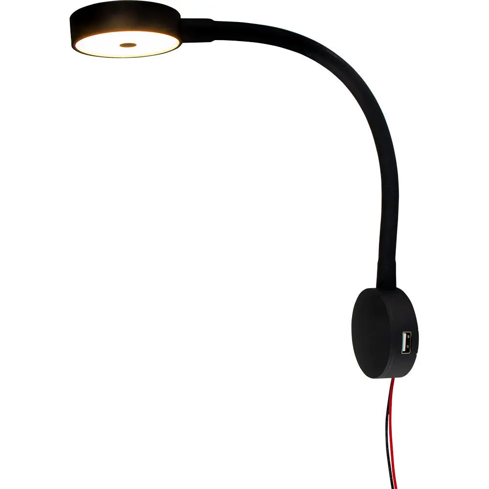 Sea-Dog LED Flex Neck Day/Night Light with USB Socket - Red & White Light, Part 404939-3
