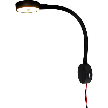 Sea-Dog LED Flex Neck Day/Night Light with USB Socket - Red & White Light, Part 404939-3