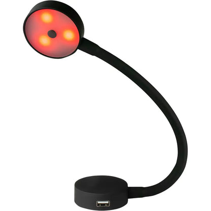 Sea-Dog LED Flex Neck Day/Night Light with USB Socket - Red & White Light, Part 404939-3