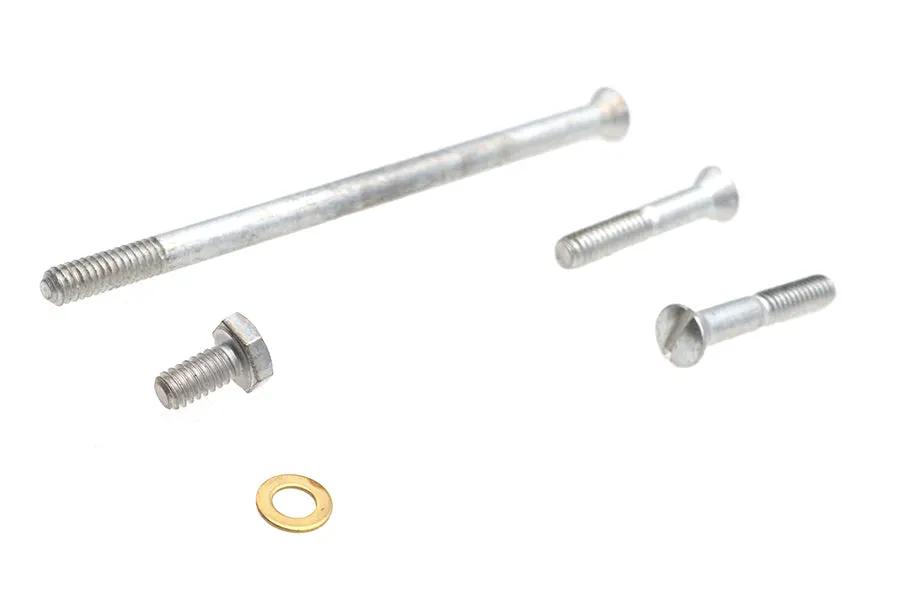 Colony Primary Cover Screw Kit with Cadmium Finish for Harley Davidson XL 1957-1966 by Colony