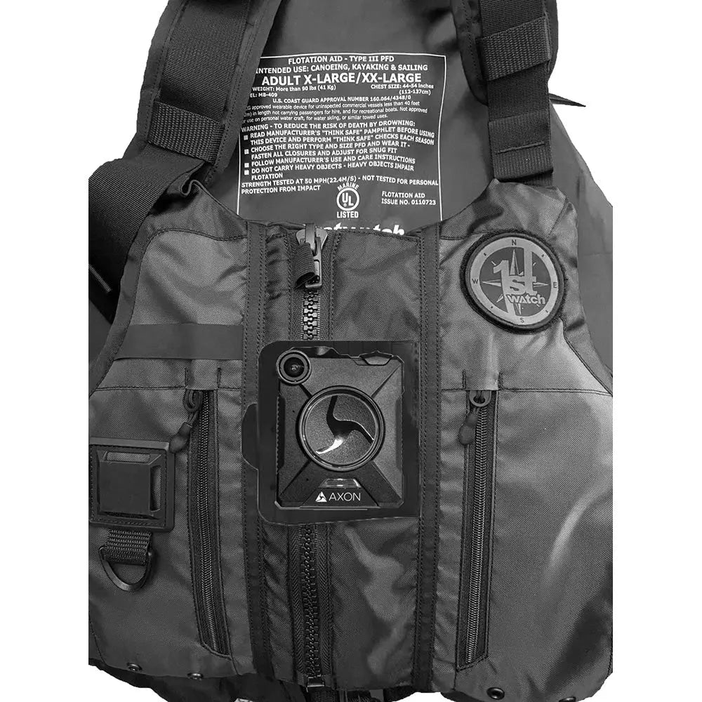 First Watch AV-1000 Kayak Style Duty PFD - Black for Medium/Large (36-46 inch Chest)