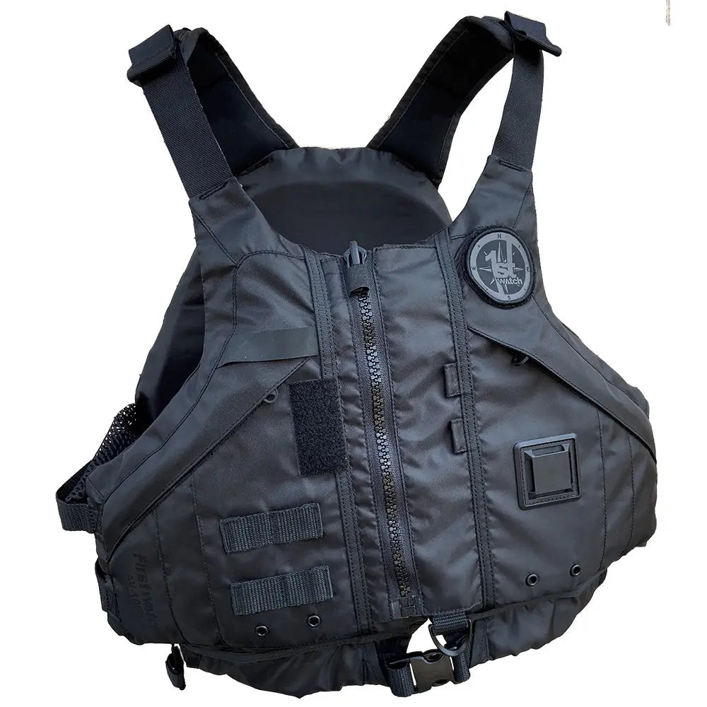 First Watch AV-1000 Kayak Style Duty PFD - Black for Medium/Large (36-46 inch Chest)