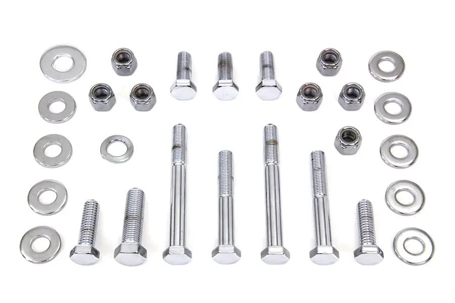 Colony Chrome Engine Mount Bolts Kit for Harley Davidson FXST (1984-1993) by Colony