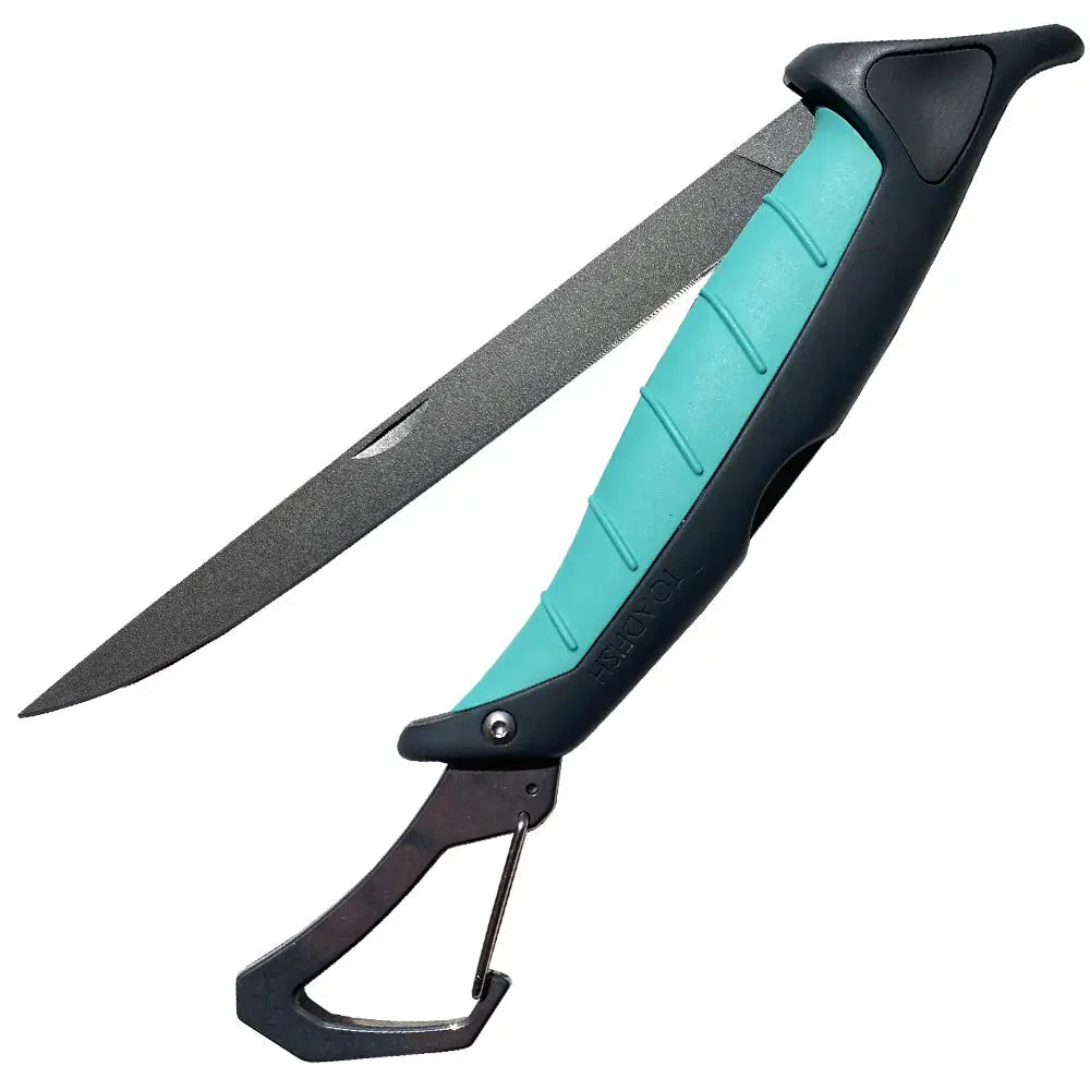 Toadfish Stowaway Folding Fillet Knife with Built-In Carabiner - 7 Inch