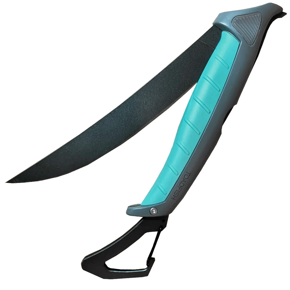 Toadfish Stowaway Folding Fillet Knife with Built-In Carabiner - 8.5 inch
