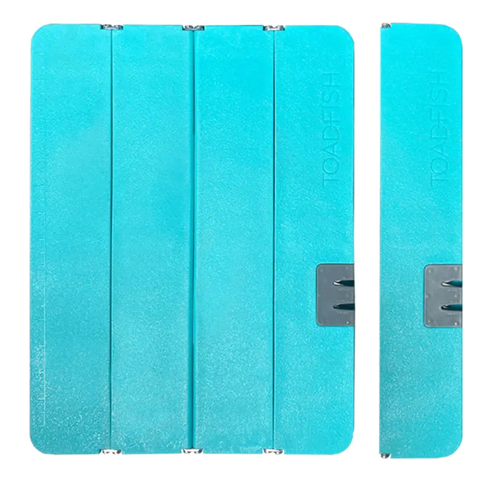 Toadfish XL Stowaway Folding Cutting Board with Built-In Knife Sharpener - Teal