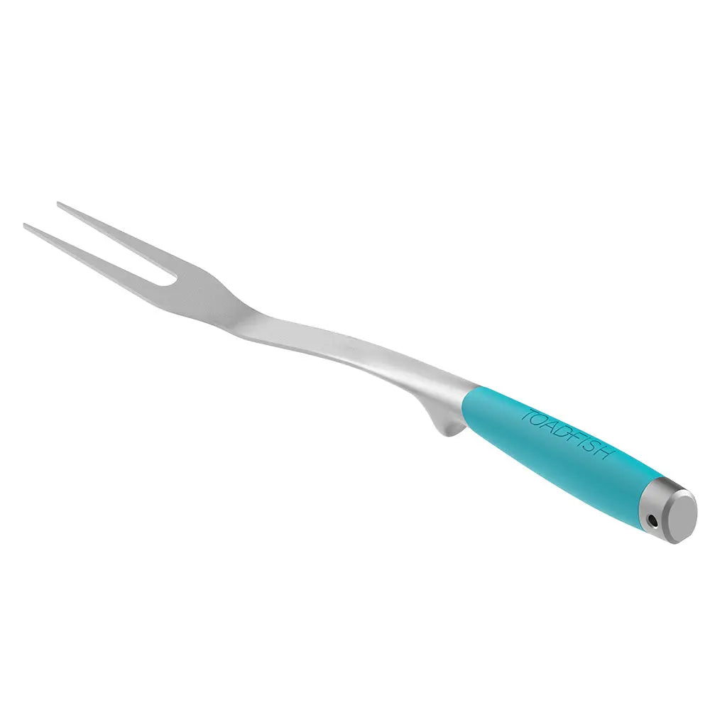 Toadfish Ultimate Grill Fork TFGRILLFORK – Stainless Steel Barbecue Tool with Built-In Spoon Rest