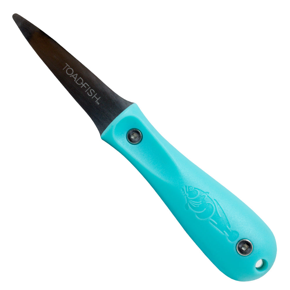 Toadfish Put 'Em Back Oyster Knife - Teal for Professional and Home Use