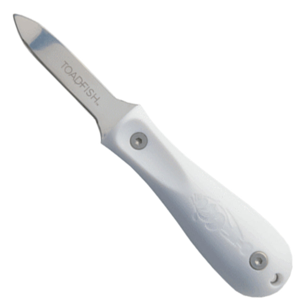 Toadfish Professional Edition Oyster Knife - White for Commercial-Grade Shucking