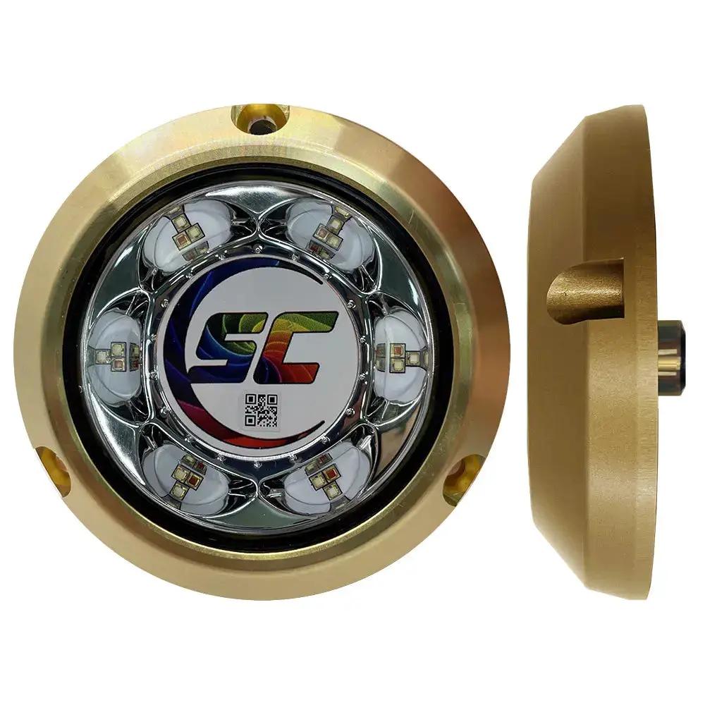 Shadow-Caster SC3 Series CC Bronze Surface Mount Underwater Light – Full Color Change LED Marine Lighting by Shadow-Caster LED Lighting