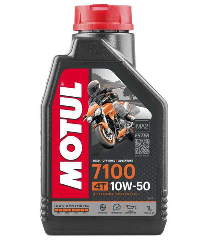 MOTUL 7100 10W50 4T Motorcycle Oil - 1 Liter by MOTUL