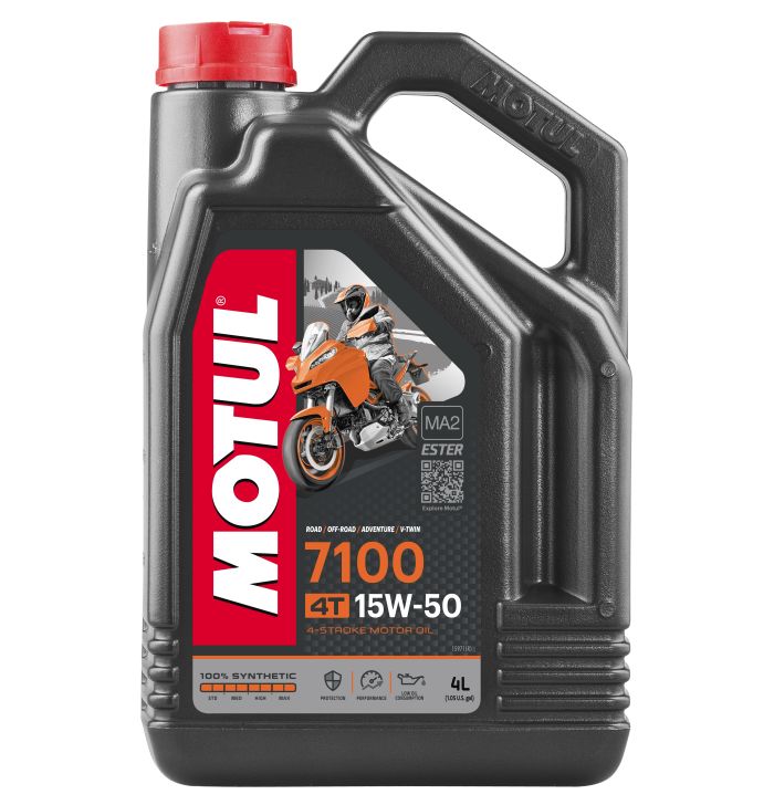 MOTUL 7100 15W50 4T Motorcycle Oil - 4 Liter Container