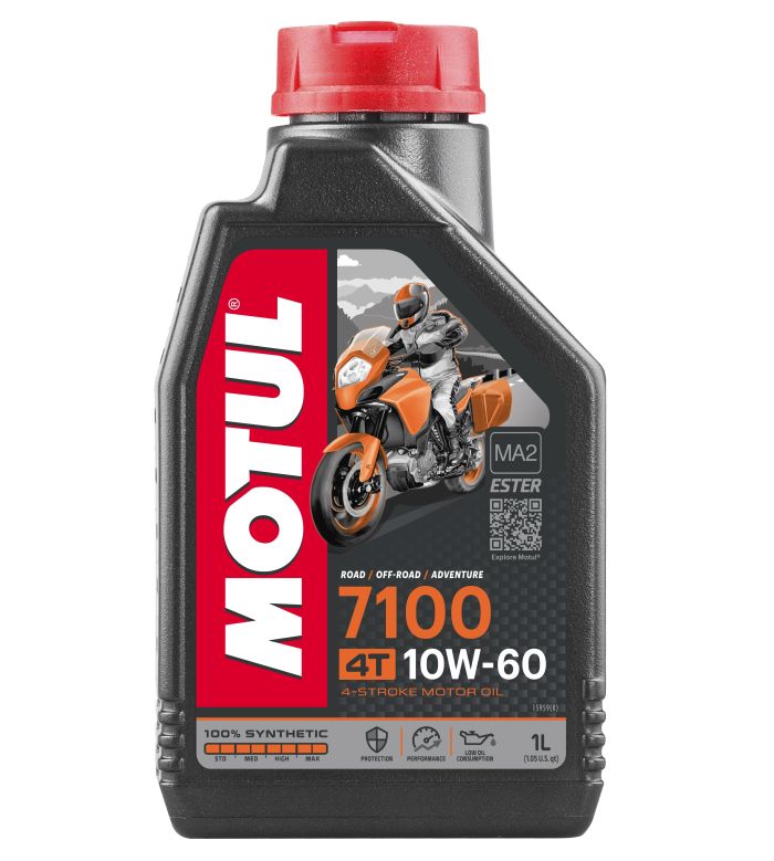 MOTUL 7100 10W60 4T Motorcycle Oil - 1 Liter by MOTUL