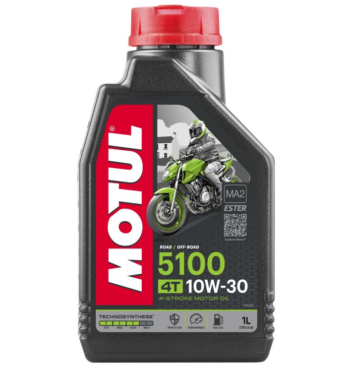 MOTUL 5100 10W30 4T Motorcycle Engine Oil - 1 Liter
