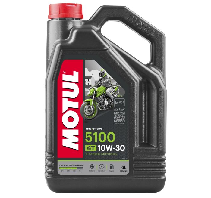 MOTUL 5100 10W30 4T Motor Oil, 4 Liters