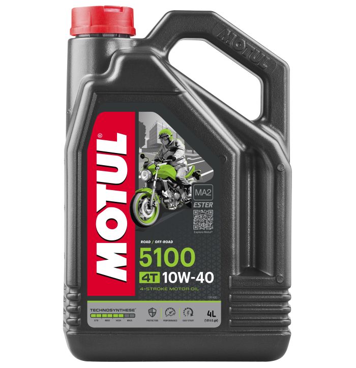 MOTUL 5100 10W40 4T Motor Oil - 4 Liter Container