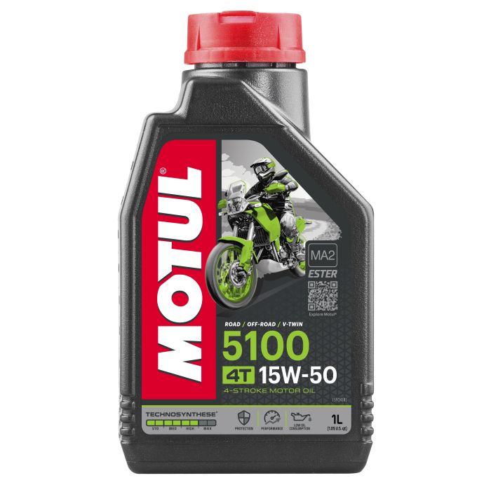 MOTUL 5100 15W50 4T Motorcycle Engine Oil - 1 Liter