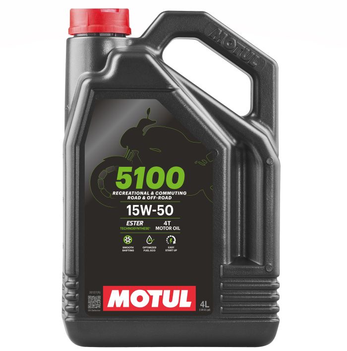 MOTUL 5100 15W50 4T Motor Oil - 4 Liter Package