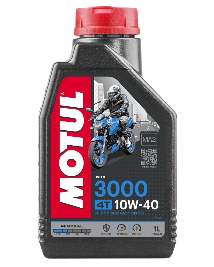 MOTUL 3000 10W40 4T Motorcycle Engine Oil - 1 Liter