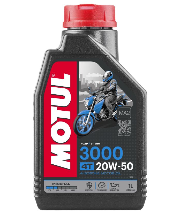 MOTUL 3000 20W50 4T Motorcycle Oil - 1 Liter