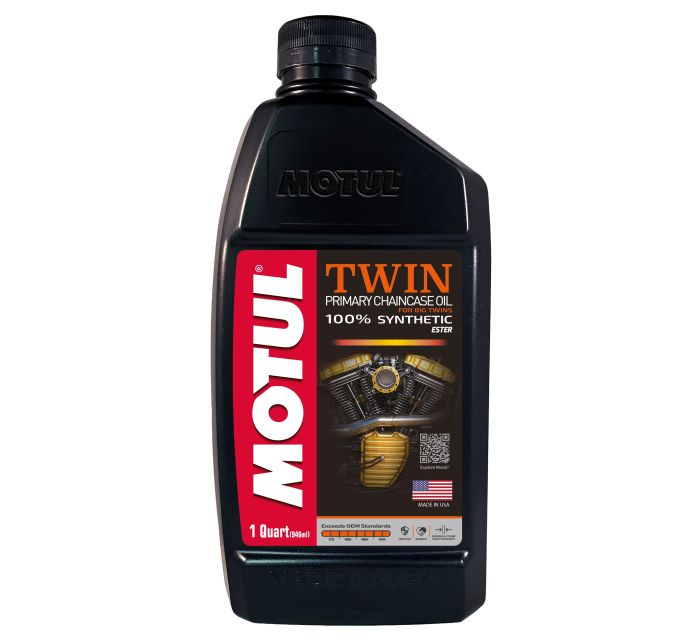 MOTUL Twin Prim-Chain Oil 1 Quart - Fully Synthetic Chain Lubricant