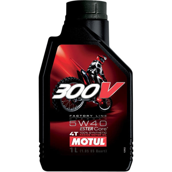 MOTUL 300V FL Road Racing 5W-40 Synthetic Motor Oil - 1 Liter