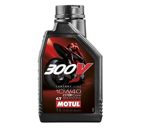 MOTUL 300V FL Road Racing 10W40 Synthetic Motor Oil, 1 Liter