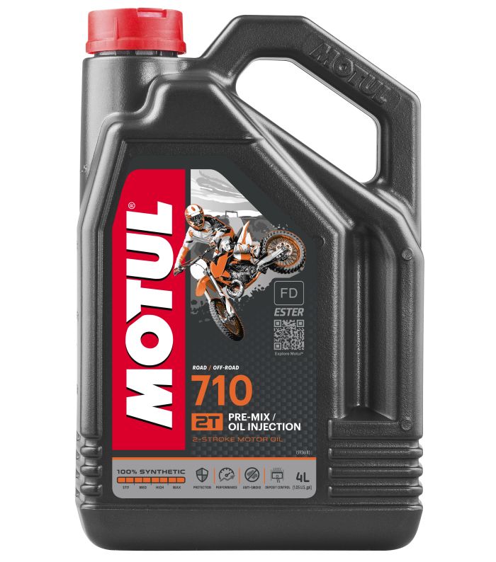 MOTUL 710 2T 4-Liter Engine Oil for Two-Stroke Engines