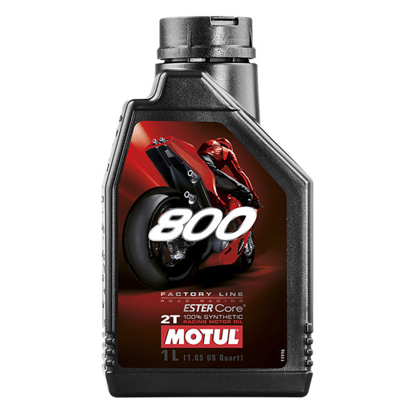 MOTUL 800 2T FL Road Racing Oil - 1 Liter, High-Performance Two-Stroke Engine Lubricant