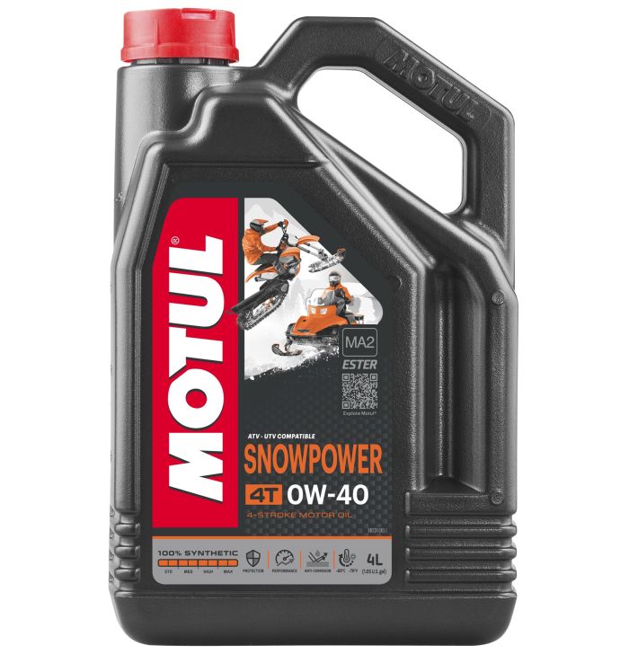 MOTUL SnowPower 4T 0W40 Motorcycle Oil - 4 Liter Capacity